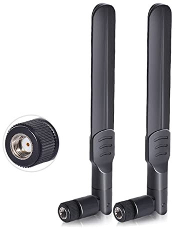 Bingfu External WiFi Aerial Antenna 8dBi Dual-Band 2.4G 5G 5.8G Aerial with MIMO RP-SMA Male Connector Compatible for Wireless Router Mini PCI Express PCIE Network Card