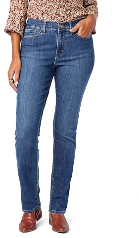 Levi Strauss Signature Gold Women's '03 Essential Classic Slim Taper Jeans Mid-Rise Stretch Denim (Also Available in Plus), (New) Byron Bay, 10
