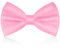 URAQT Fliege Herren, Klassische Einfarbig Fliegen für Männer, Schmale Smoking Fliege Schleife mit Haken, Einstellbar Bow Tie für Hochzeit Party(Rosa)