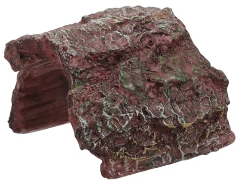 MILISTEN Reptilienhöhle Fischversteck Schildkröten-Tank-felsen Naturharz- Für Aquatisches Terrarium