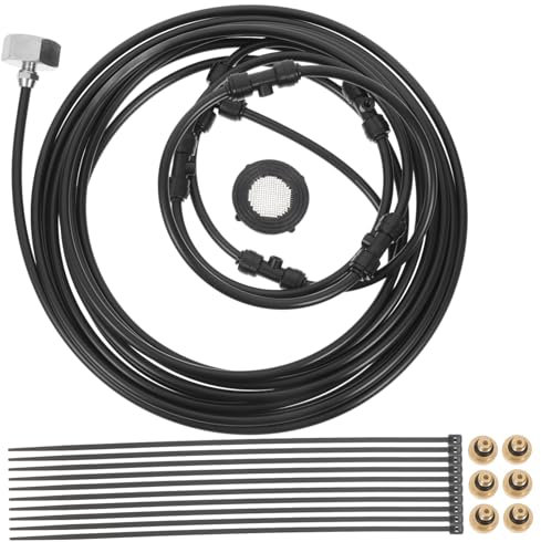 Yardwe 1 Set Mist Fan Kit Fan with Mister Misting Fans for outside Misting Fan Kit Outdoor Fan Mister Patio Mister Craftsman Misting Fan Mister Fans for outside Patio Brass Black