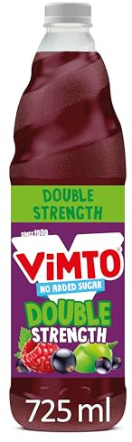 Vimto Original No Added Sugar Double Concentrate Fruit Squash, 725 ml