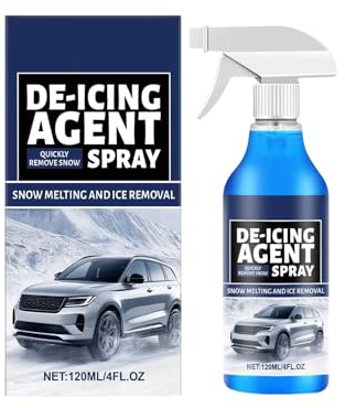 Spray sbrinante per parabrezza: rimozione del ghiaccio ad azione rapida, soluzione di sbrinamento auto, detergente antigelo per vetri | fusione invernale per parabrezza, specchi di finestra, visione