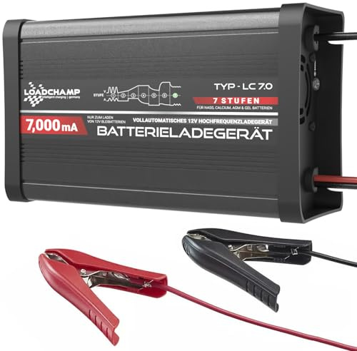 Loadchamp Automatik Batterie Akku Ladegerät 7A 12V Batterieladegerät