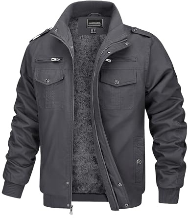 MAGCOMSEN Vinterjacka, herrjacka, vinter, varm, bomberjacka, fodrad