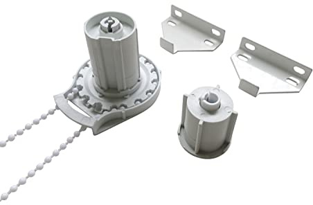 Luanxu Universal Roller Shade Clutch for 1 1/2 (38mm) Tube with Metal Bracket & Bead Chain, Roller Blind Replacement Spare Repair Parts, Metal Core, Long Service Life, Heavy Duty, Max Load 8KG