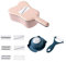 Chiatai Mandolin Slicer, Fruit Vegetable Cutter Slicer with Julienne Grater Chopper Shredder Peeler with Hand Guard, Drain Basket Pink