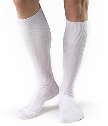 Ciocca Calze Uomo lunghe sanitarie in Cotone Filo di Scozia, senza elastico - per diabetici - 3/6 paia - Made in Italy - Tre taglie [349_002_105_3]