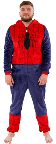 Marvel Onesies pour Hommes | Barboteuse Spiderman pour Hommes | Combinaison Spiderman Adulte | Marchandise Officielle |X-Large