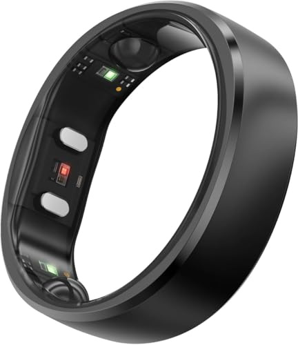 RingConn Gen 2 Smart Ring – Anillo Inteligente - Negro - Talla 9 | Monitoriza el sueño, el estrés, la frecuencia cardíaca y la Salud Femenina - sin suscripción y hasta 12 días de autonomía