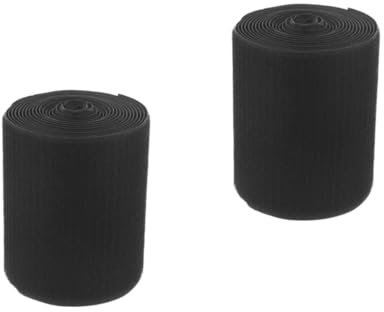 DOITOOL 2 Pièces Fil Protecteur Gaine De Câble Au Sol Manchon De Câble Collant Gestion des Câbles Au Sol Couvre-Cordon De Sol Gestion des Cordons Protecteur De Fils Collants Black Nylon