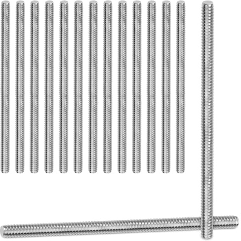15 Pièces Tiges Filetées M6x100mm Tige Filetée Acier Inoxydable 304 A2 V2A Filetage Continu Tiges Filetées Tige Filetée Continue pour Bricolage Industrie Assemblages Vissés Appareils