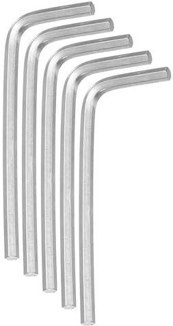 QUARKZMAN 5 Llaves Hexagonales de 2.5 mm de Acero Inoxidable en Forma de L, Llaves Métricas Hexagonales, Herramienta de Reparación para Bricolaje en Casa, Reparación de Bicicletas