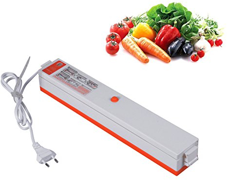 Yolando Macchina Sottovuoto per Alimenti, Sigillatore a Vuoto, Il Cibo Rimane Fresco, Macchina Sigillatrice Sottovuoto Automatica per Alimenti Cibi, con 15 pezzi Sacchetti Sottovuoto
