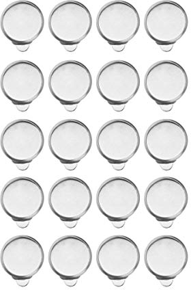 Healifty 20 stücke ohrring ohrclip cabochon einstellungen Edelstahl DIY ohrclips schmuck Machen Handwerk erkenntnisse zubehör