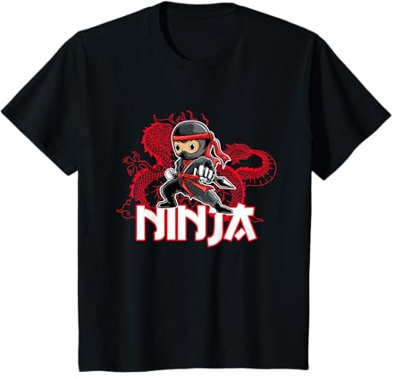 Ninja rouge anniversaire enfant judo karaté Ninja T-Shirt