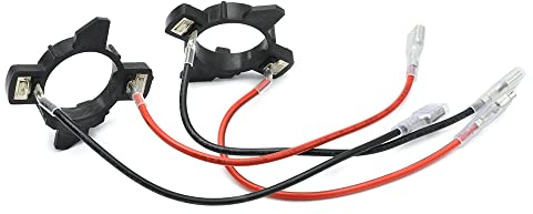 2 Stück H7 LED Scheinwerfer-Leuchtmittel-Adapter-Sockel-Halterung, H7 HID-Lampenfassung, Befestigungsclips für 2003–2006 V/W T/Oran, 2003–2010 V/W C/Addy