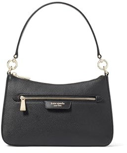 Kate Spade New York Hudson Pebbled Leather Convertible Crossbody, Black, Regular