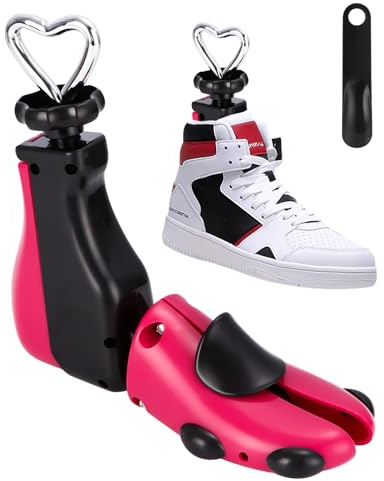 Yulado Schuhspanner,Herren Damen Stiefelspanner,4-Wege Schuhspanner, Kunststoff & Metall Schuhdehner,Stiefelspanner mit Schuhlöffel,Schuhweiter für Einstellbare Länge und Breite Schuhstrecker.(40-48)