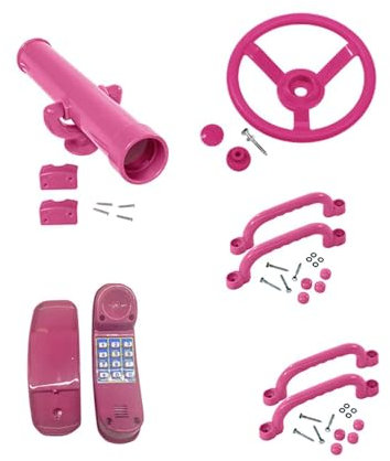 Baoblaze Spielplatzzubehör für Kinder, Schaukelaufsätze für draußen, Spielzeugtelefon für den Garten, Spielhaus für den Garten, Geburtstagsgeschenke, A