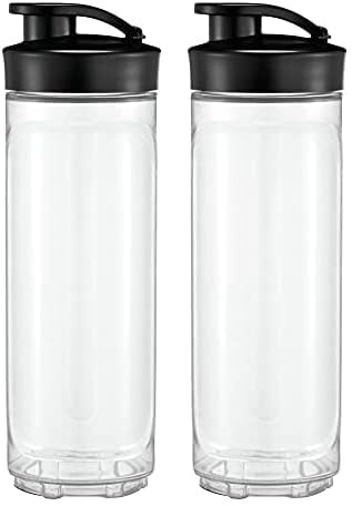 WMF Kult X Mix & Go/Küchenminis Trinkflasche 600 ml, Smoothie Flasche, Mixbehälter, Smoothie Becher aus Tritan-Kunststoff, bruchsicher (Packung mit 2)