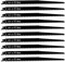 10PCS 300mm Reciprocating Saw Blades for Wood Fast Cutting,CRV 3TPI Sabre Blades for Wood, PVC Pipe, Dry/Wet Timber Pruning, S1617K Sharp Saw for Quick Cutting, Compatible with Bosch/Makita/DeWalt