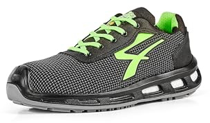 U-Power Red Lion Lolly, Scarpe Antinfortunistiche Unisex, Scarpe da Ginnastica in Pelle Leggere, Flessibili, Antiperforazione, con Inserto Infinergy, con Puntale in (Grey & Blue_42)