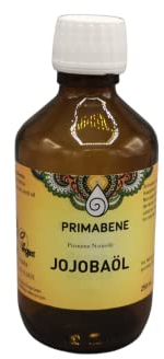 Primabene, Jojobaöl Bio - goldener Tropfen - ideal für die Haar- und Körperpflege, (1 x 250 ml)