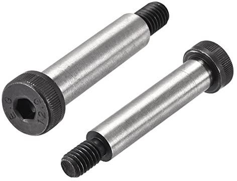 uxcell Alloy Steel Hexagon Socket Head Shoulder Screws Bolts, 2 Shoulder Length, 1/2 Shoulder Dia, 3/8-16 Thread, 2pcs