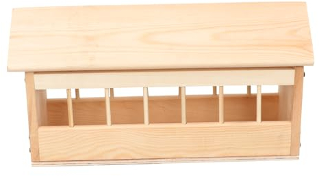 Sosoport Tauben Futterautomat Taubenkäfig Hühnerfutterautomaten kein Abfall vogelfutterspender vogelfutterhäuschen Vogelhäuschen für draußen Vogelhäuschen im Freien Futtertrog für Hühner