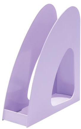 HAN Re-LOOP 16218-887, 6 pezzi, say yes to 100% recycled, portariviste, raccoglitore in piedi, design moderno e giovane, per documenti DIN A4/C4, 76 x 239 x 256 mm, viola pastello