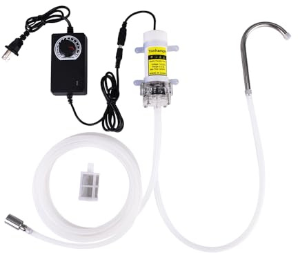 Food Grade Electric Water Transfer Pump 100-240V With Speed Adjustable for Ice Maker,Coffee Machine and Water Cooling,Auto Siphon Self Priming Pump for Bottling Home brew Wine,Beer and Kombucha,2L/Min