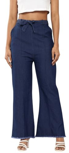 Aarika jeans för kvinnor, marinblå, M