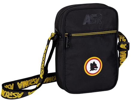 Seven Bolso AS Roma para niños, Correa Ajustable, Bolsillo Frontal, niño, niño, fútbol, Producto Oficial, Idea Regalo