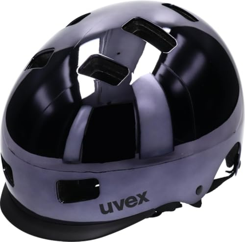 uvex hlmt 5 bike pro chrome - robust cityhjälm för dam och herr - individuell storleksanpassning - optimerad ventilation - gunmetal chrome - 58-61 cm