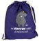 United Labels Pummel & Friends Turnbeutel 37x46 cm, Lila, Baumwolle, Sportbeutel mit Kordelzug, Grummeleinhorn Stoffbeutel für Reisen und Sport
