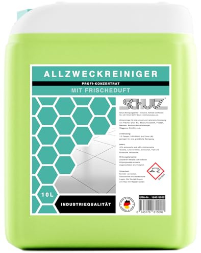 Schulz universalrengöring med dubbel salmiak 10 l – stark rengöringskraft för ett felfritt hem, perfekt för kontor, företag och praktiker, i ett praktiskt 10 liters koncentrat