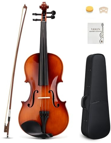LALAHO Violin 1/4 Size for Beginners Acoustic Fiddle