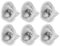 6 Packs Mr16 Halogen Small Light Bulbs 2 Pin Base Gu5.3 12V 35W, Dimmable Natural Warm White 2700K 350LM Spot Lamp for Bathroom Lighting, Track Lighting, Landscape Lights, Recessed Lighting Halogen
