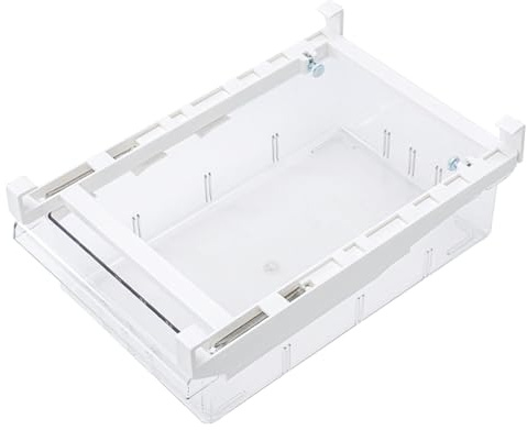 Sunicon Fridge Drawer Organizer, Pull Out Shelf Storage Transparent Organizer, Large Capacity Transparent Fridge Storage Container Holder, for Egg, Fruit, Vegetable, Seafood, Meat(30.5x20x9.5cm)