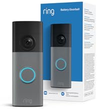 Ring Videocitofono a batteria (Battery Video Doorbell) (ultimo modello) | Campanello telecamera | Retinal 2K | Zoom 6x | Batteria integrata | Prova gratuita di 30 giorni del piano di abbonamento Ring