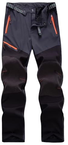 HomKuch Uomini Leggeri Pantaloni da Camminare all'aperto Stretch Traspirante Camping Pantaloni da Escursionismo con Zip Tasche