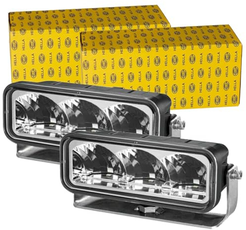 BandelOne enthält 2x Hella Fernscheinwerfer 17W 12V/24V Zusatzscheinwerfer Fernlicht Klein Flach