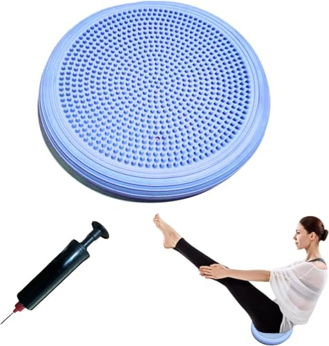 Coussin d'équilibre avec pompe,Diamètre de 34 cm,pour Core Training,Fitness,Sport de Yoga