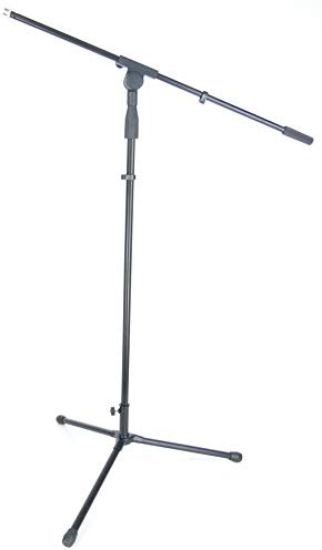 PROFI Mikrofonständer S22B Mikrofon Stativ Ständer schwarz mit Galgen/Schwenkarm
