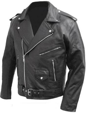 BI ESSE BS MOTO Giacca in pelle da uomo Giacca da motociclista chiodo stile Marlon Brando Giacca da moto - Giacca da turismo in vera bovina (IT, Testo, XXL, Regular, Regular, Nero)