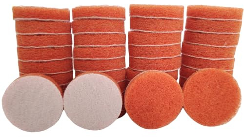 30PCS 3 inch Scrubber Pads Headlight Restoration Kit VÉZAAR Scouring Pad Hook and Loop Car Hub Cleaning Auto Painting Polishing Sanding Discs 1000 to 1500 Grit