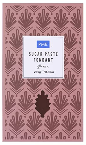 PME Sugar Paste Fondant – Brown 250g