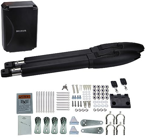GATEXPERT SW300DC Dual Automatic Gate Opener with Remotes for Swing Gates up to 660 Pounds and 10 Feet (SW300DC-D)
