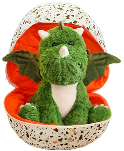 YOUYIKE Peluche Œuf Dinosaure, Mini Dinosaure L'Œuf, Peluche Mignonne pour Enfants, Petit Cadeau pour Garçons et Filles à Pâques